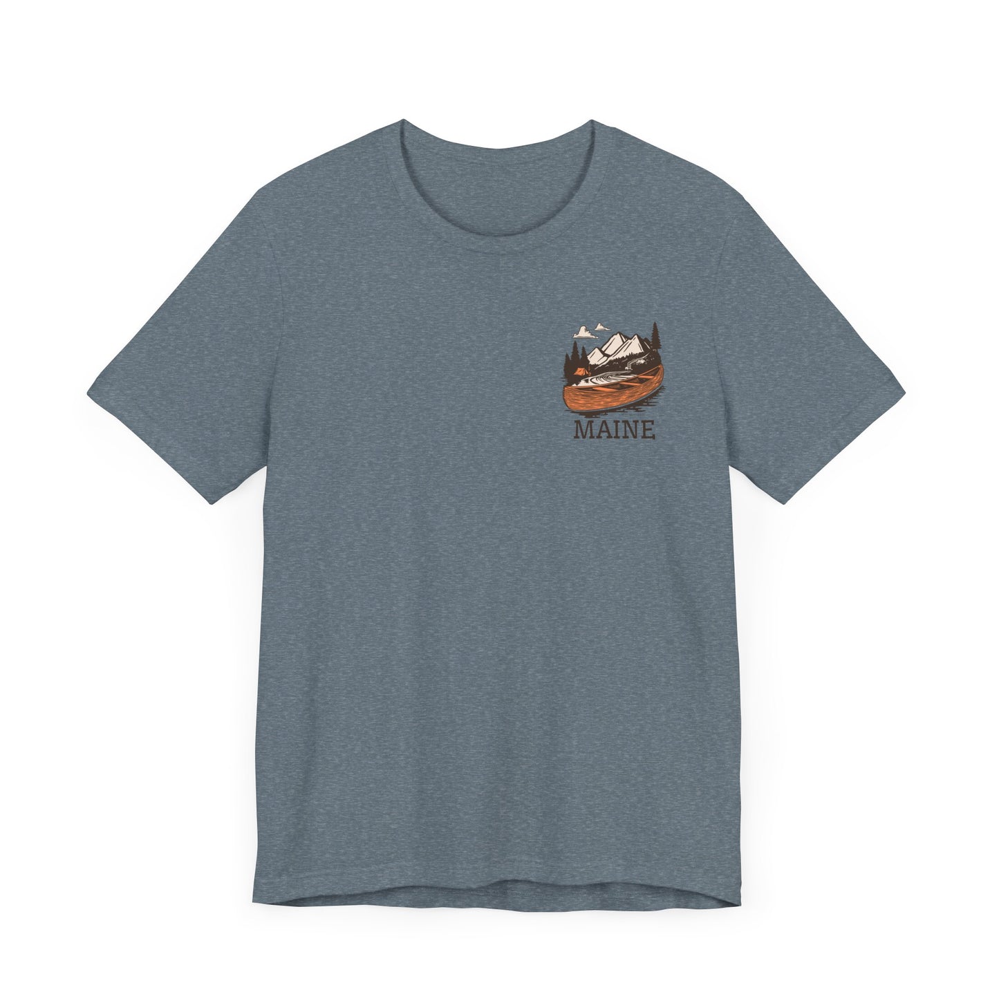 Canoeing in Maine Graphic Unisex Tee
