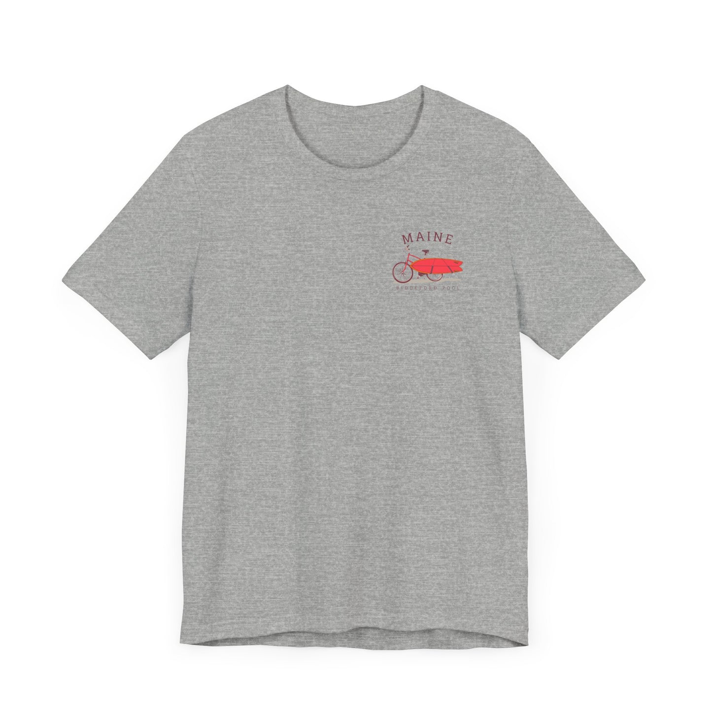 Biddeford Pool Maine Vintage Bike Surf Tee - Unisex Jersey Short Sleeve T-Shirt