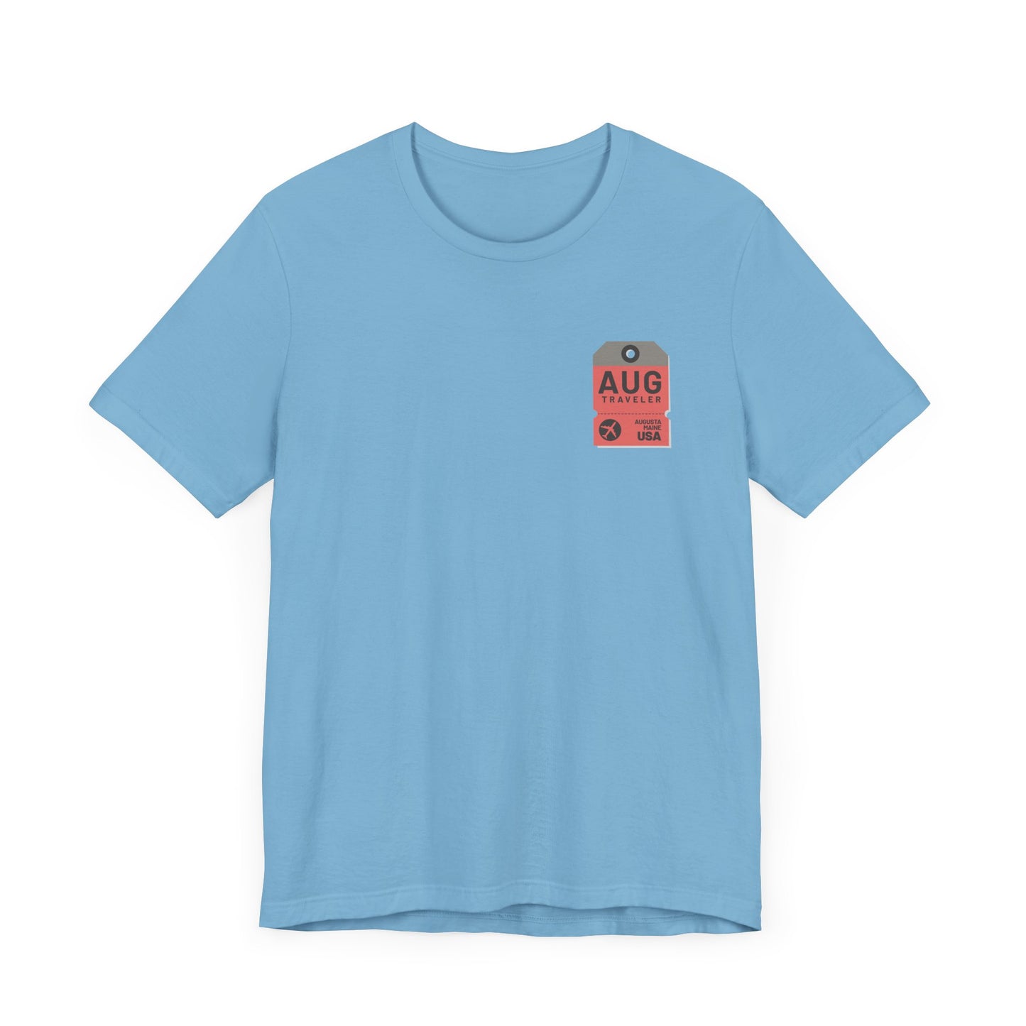 Augusta Maine Luggage Tag Graphic Tee AUG