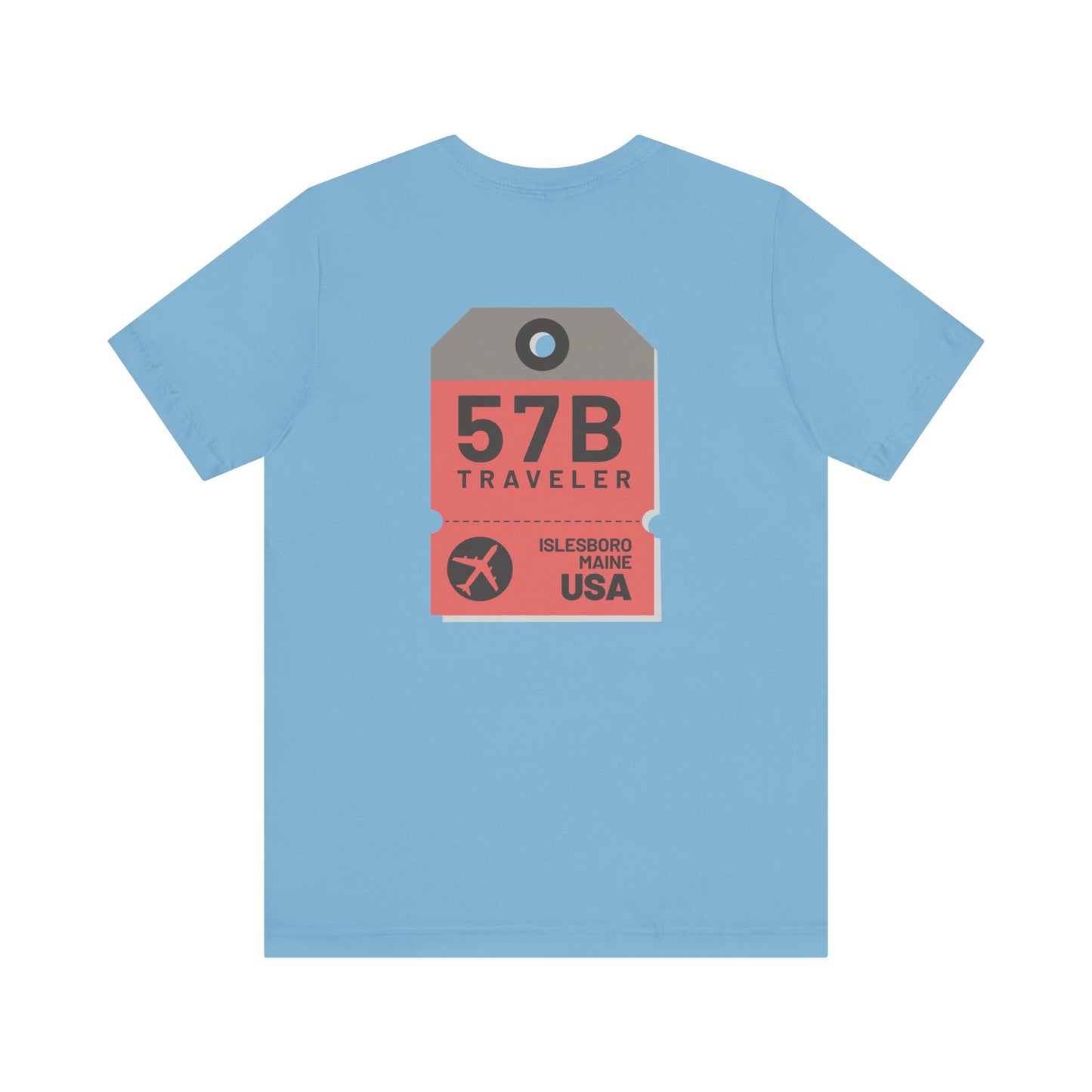 Islesboro Maine Luggage Tag Graphic Tee 57B
