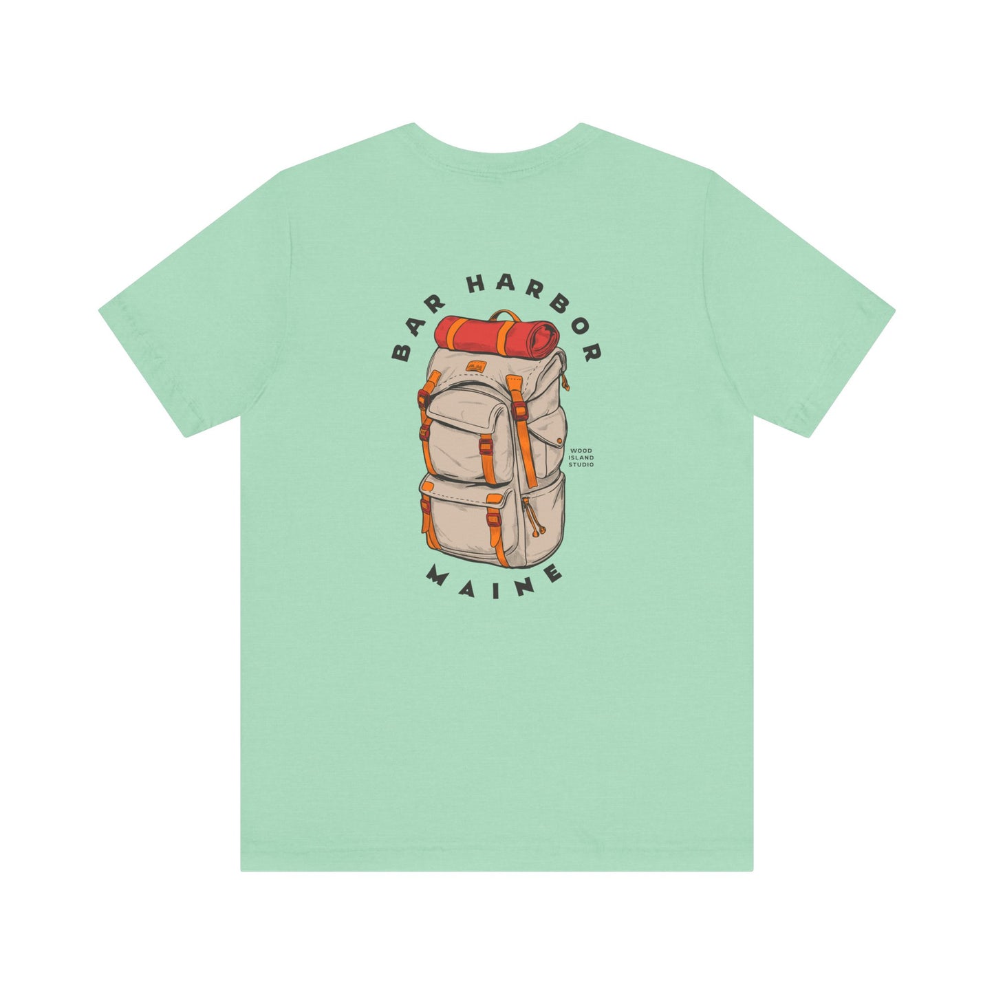 Bar Harbor Maine Backpacking Graphic Tee
