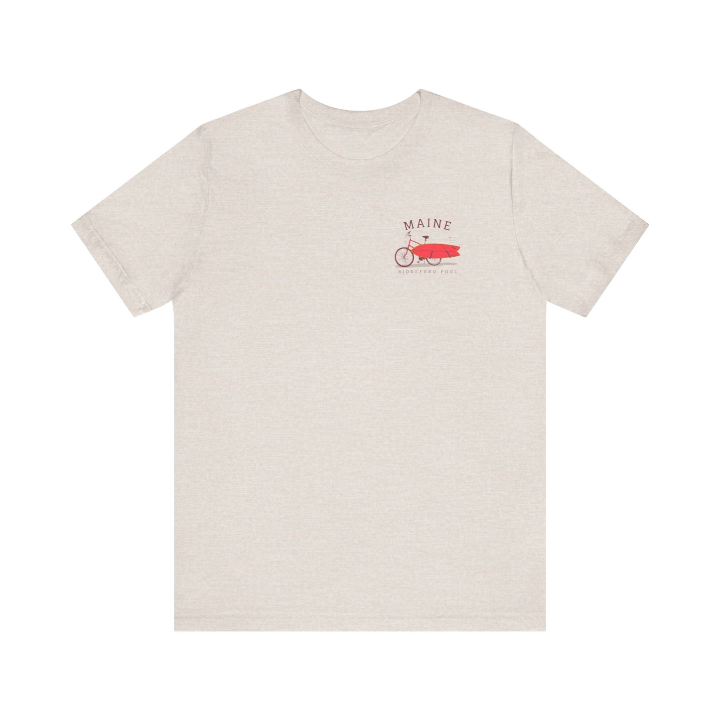 Biddeford Pool Maine Vintage Bike Surf Tee - Unisex Jersey Short Sleeve T-Shirt
