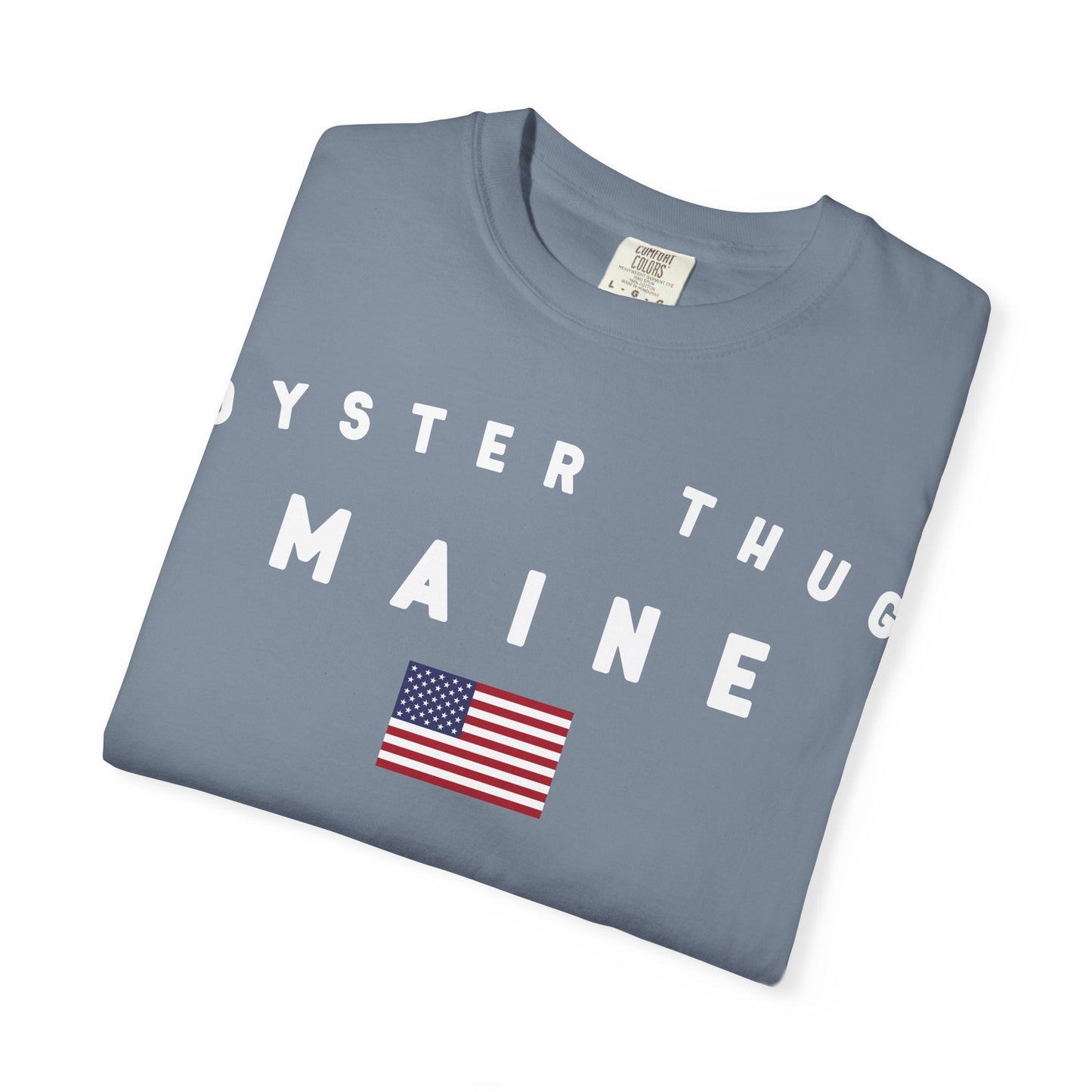 Oyster Thug Maine Tee Shirt - White Letters